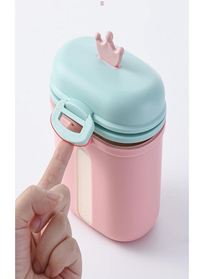 GUCHIGU Baby Formula Portable Milk Powder Dispenser with Lids and spoon Set | BPA Free, Airtight Leak Proof, Child Lock Travel Container for Babies/Infant/Children - 360 gm (PB2141) (Yellow) - Image 3