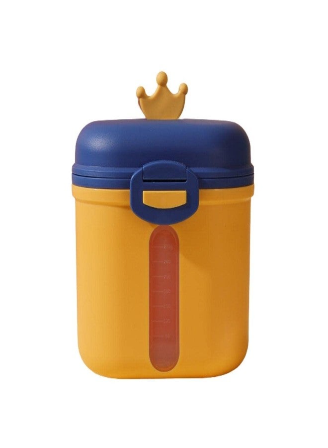 GUCHIGU Baby Formula Portable Milk Powder Dispenser with Lids and spoon Set | BPA Free, Airtight Leak Proof, Child Lock Travel Container for Babies/Infant/Children - 360 gm (PB2141) (Yellow) - Image 1
