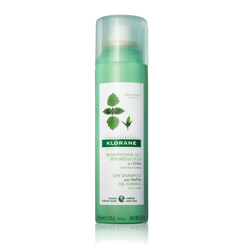 Klorane Klorane Dry Shampoo with Nettle for Oily Hair and Scalp, Regulates Oil Production, Paraben & Sulfate-Free, 3.2 oz. - Image 1