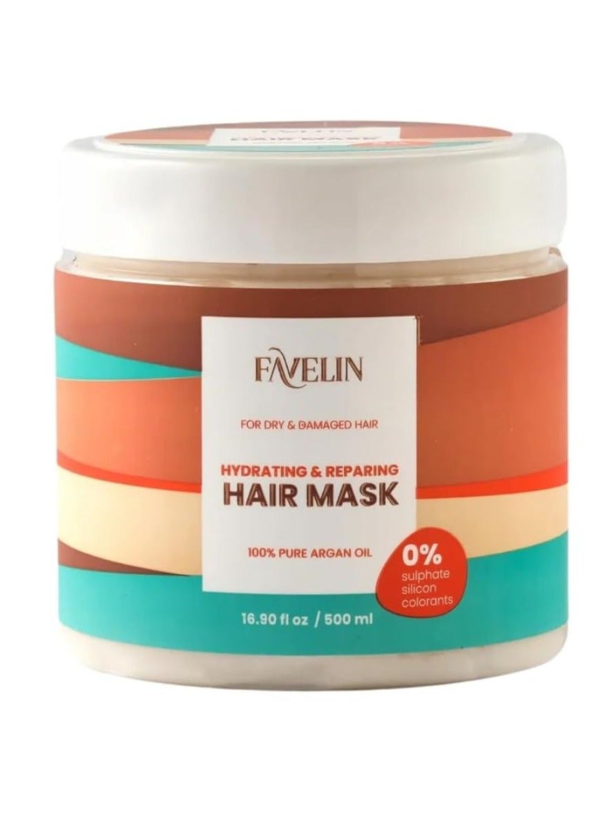 Hydrating & Repairing Hair Mask 500 ml | Intense Moisture & Repair Sulfate & Silicone Free | Dry & Damaged Hair
