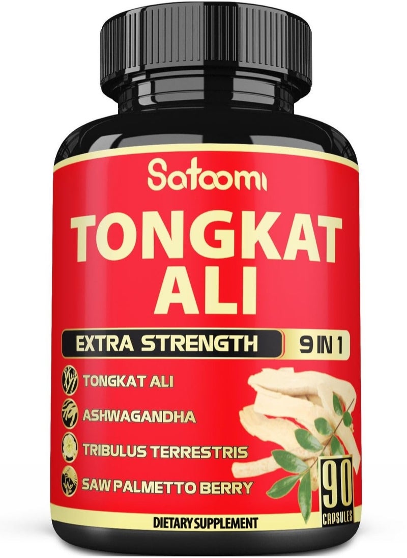 Satoomi - Tongkat Ali 9 in 1 - 90 Vegan Caps - Image 1