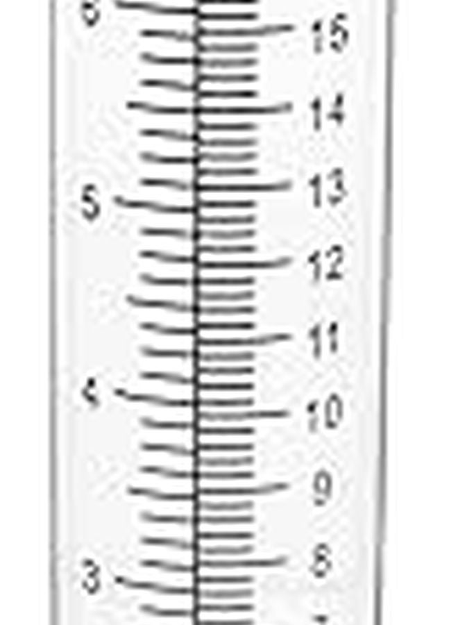 7 Inch Clear Plastic Outdoor Rain Gauge Tube High Capacity Replacement - Image 1