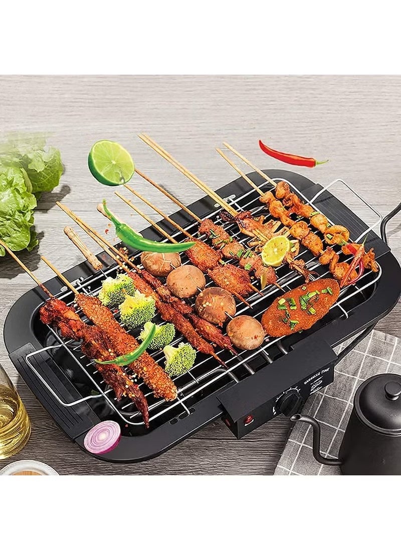 Electric Barbecue & Tandoor Grill – Portable Smokeless Contact Griller