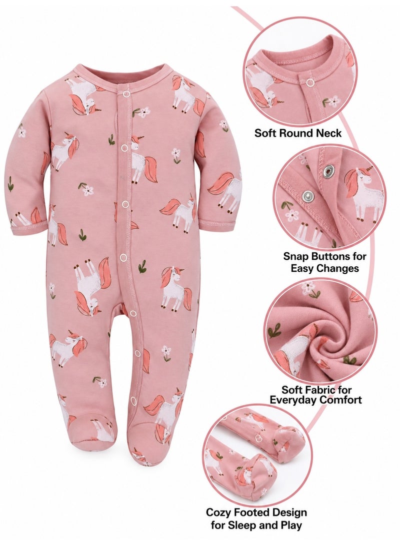 Miracle Baby 3 PCS Clothing sets Newborn Baby Rompers 100% Cotton Baby Onesies Kids pajamas Toddler Boys Clothes - Image 3