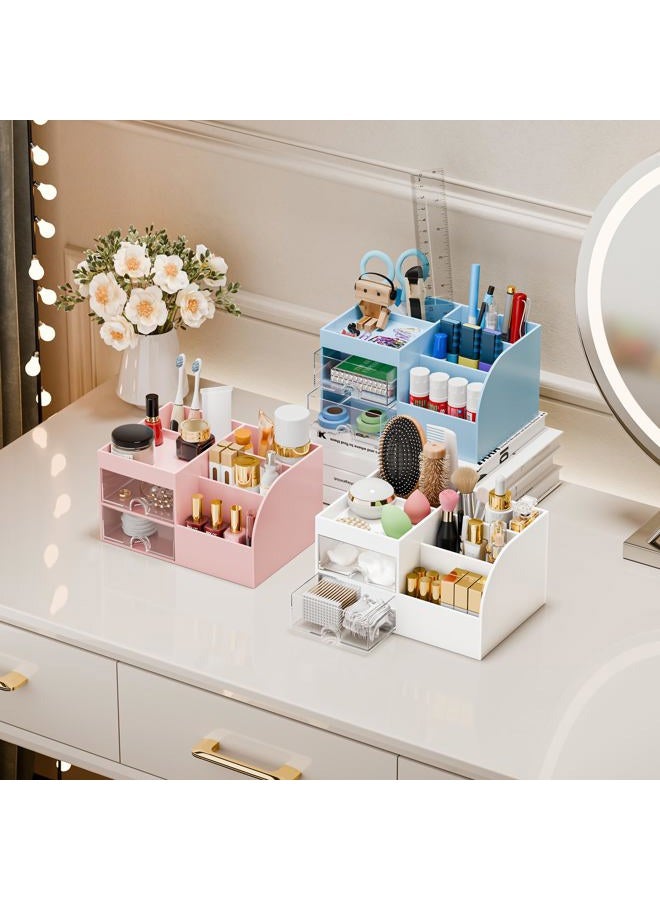 fanado Makeup Organizer 2 Drawer (White) - Image 4