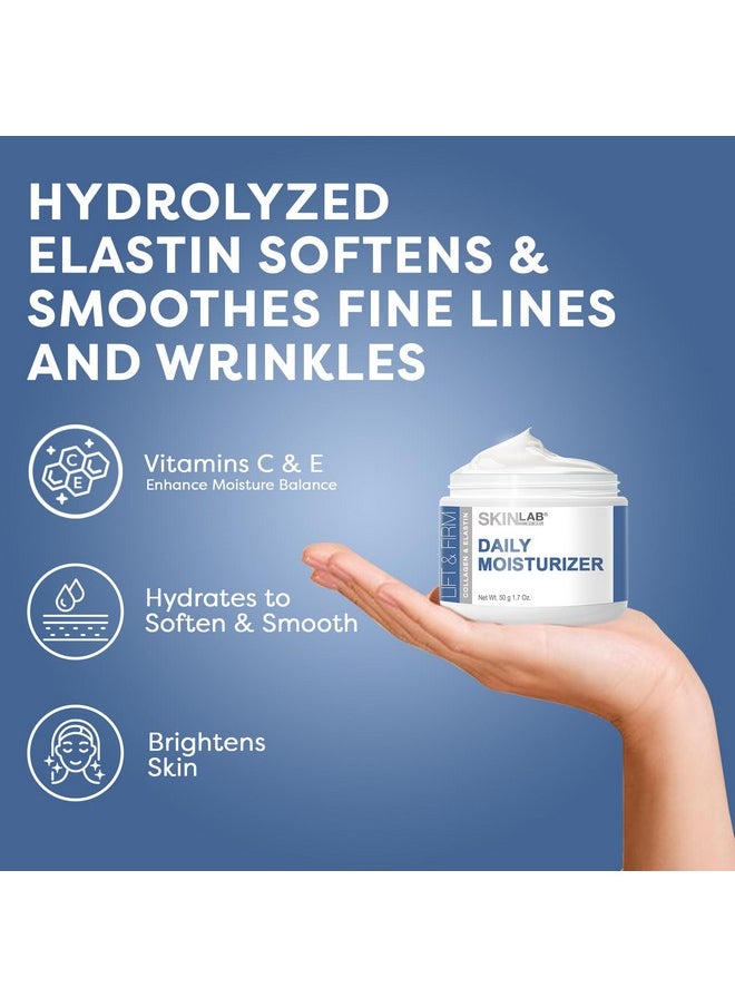 سكين لاب باي بي إس إل مرطب SKIN LAB Lift & Firm اليومي - الكولاجين والإيلاستين المحلل وفيتامين C وفيتامين E لترطيب وتنعيم وتهدئة الخطوط الدقيقة والتجاعيد 1.7 أونصة  - Image 4