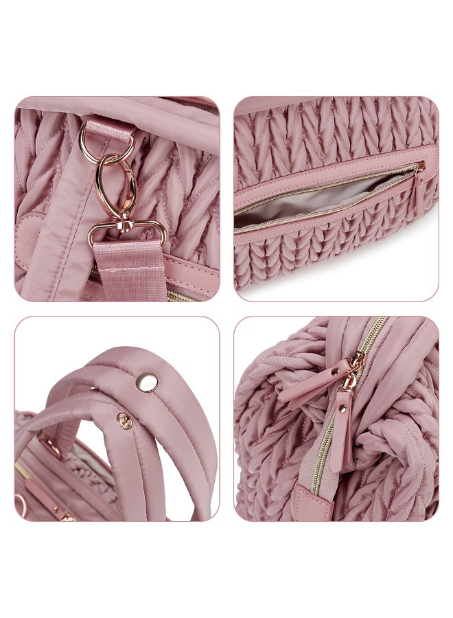 Little Story حقيبة حفاضات ليتل ستوري إلفا مع أحزمة عربة الأطفال - وردي - Image 5