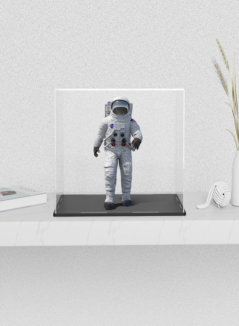 TPGP Acrylic Display Box - 7x7x7 Inch, Dustproof Case with Lid and Matt Black Base for Collectibles, Models and Action Figures - Image 3