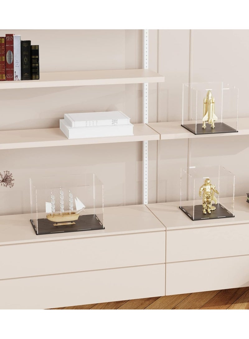 TPGP Acrylic Display Box - 7x7x7 Inch, Dustproof Case with Lid and Matt Black Base for Collectibles, Models and Action Figures - Image 4