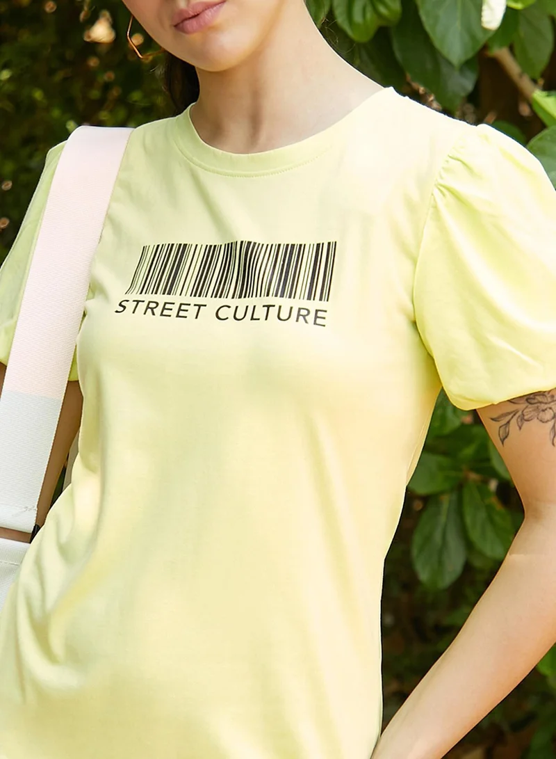 PINACOLADA  Women's Lemon Yellow Street Culture Mini Dress for Women | Best Price UAE