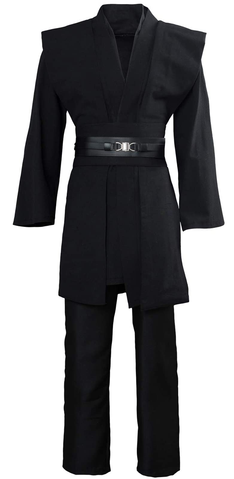 GOLDSTITCH Men Tunic Robe Knight Fancy Cool Cosplay Costume black M - Image 1