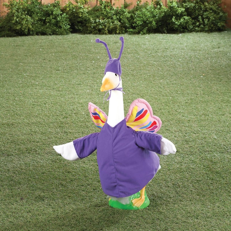 Fox Valley Traders Gaggleville Butterfly Goose Outfit, Fits Large 23" H Statue - Image 5