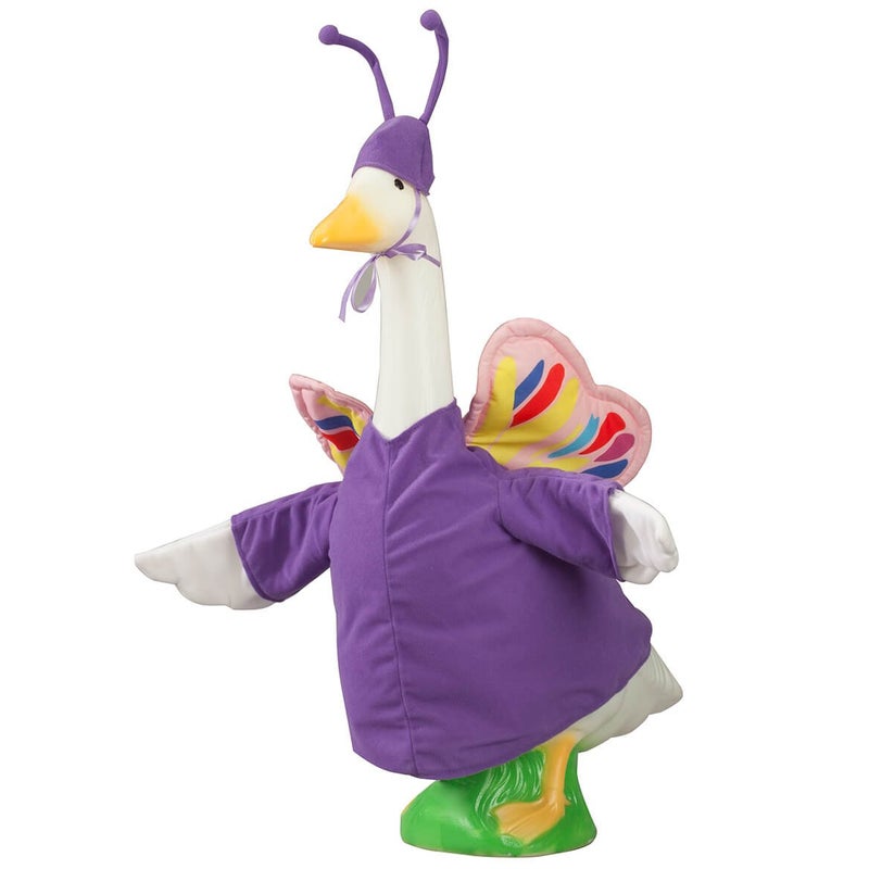 Fox Valley Traders Gaggleville Butterfly Goose Outfit, Fits Large 23" H Statue - Image 1