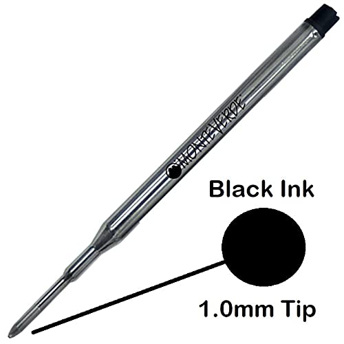 Monteverde 5 Pack - Monteverde "K" Style Ballpoint Refill to Fit Sheaffer Ballpoint Pens, Medium Point, Soft Roll (Bulk Packed) (Black) - Image 2