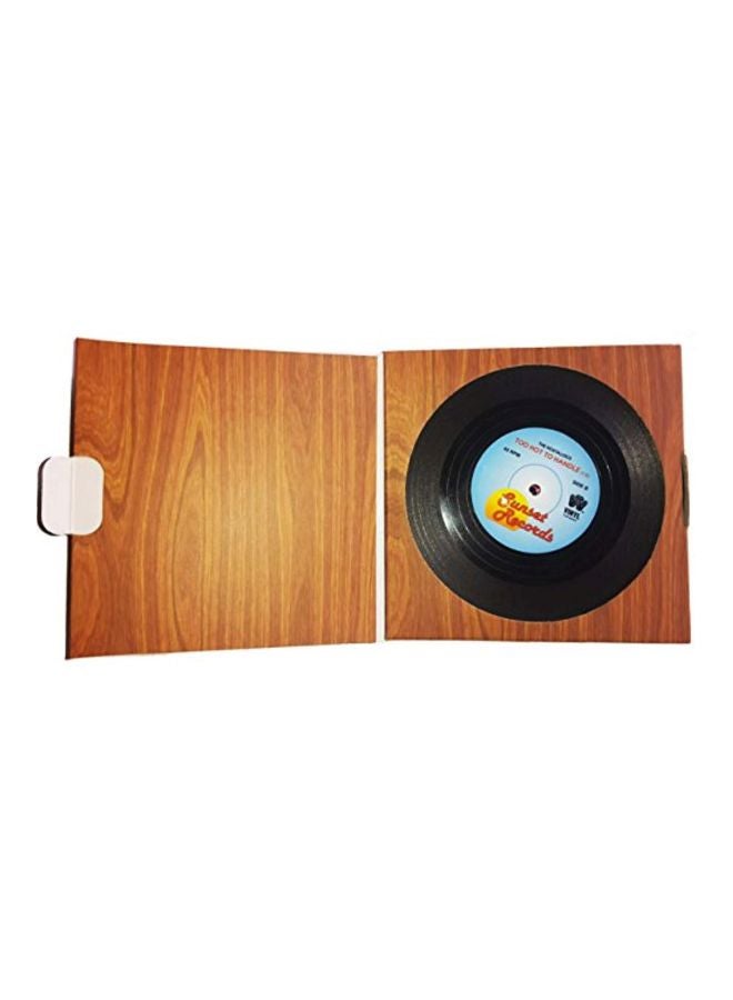 Milcraft 6-Piece Vinyl Record Disc Coasters Black/Pink/Green 5.1 x 4.4 x 0.7inch - Image 4