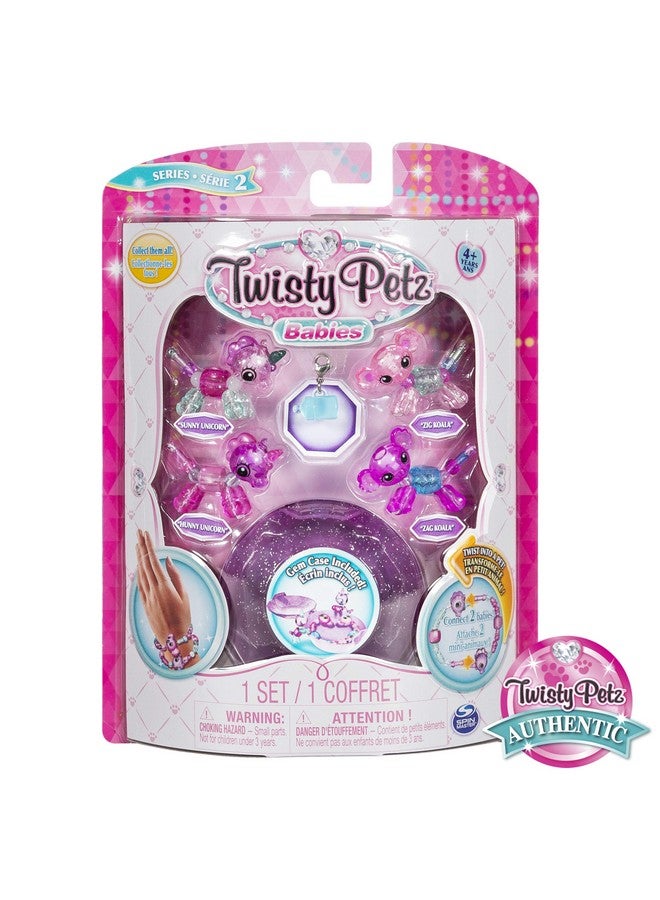 Twisty Petz R Twin Babies Fourpk 12 Gbl Transform Bejeweled Petz into Sparkly Bracelets Or Necklaces, Multi - Image 1