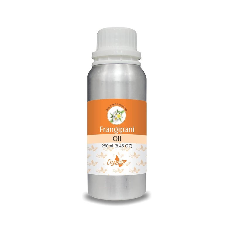 CRYSALIS Crysalis Frangipani Plumeria alba Oil  845 Fl Oz 250ml  Exquisite Aromatherapy and Beauty Elixir  Pure Natural and Aromatic  Uplifts the Senses Nourishes Skin and Hair 