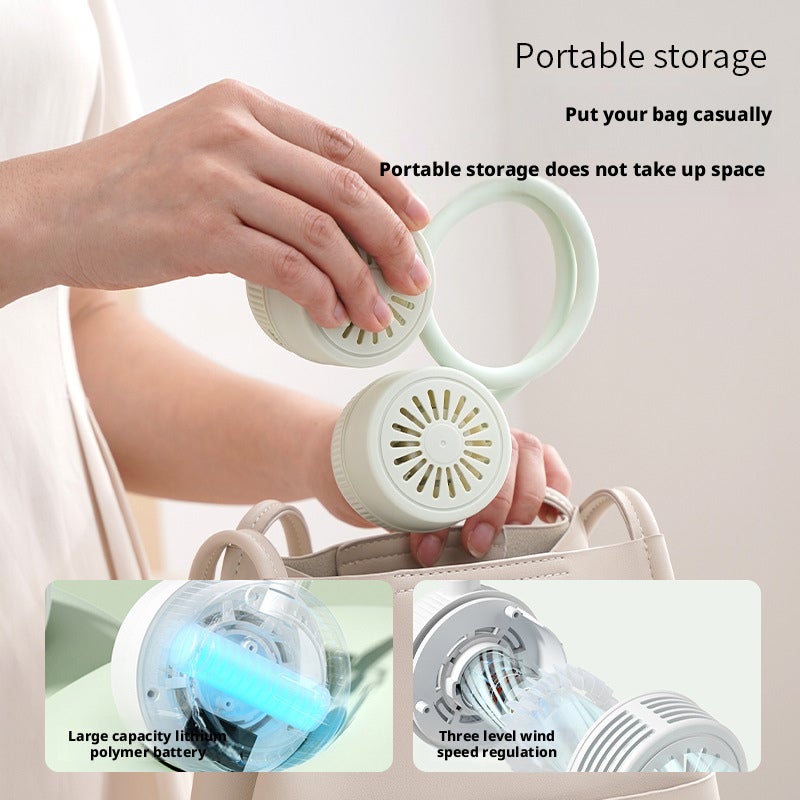 مروحة عنق محمولة قابلة لإعادة الشحن عبر USB - Image 3