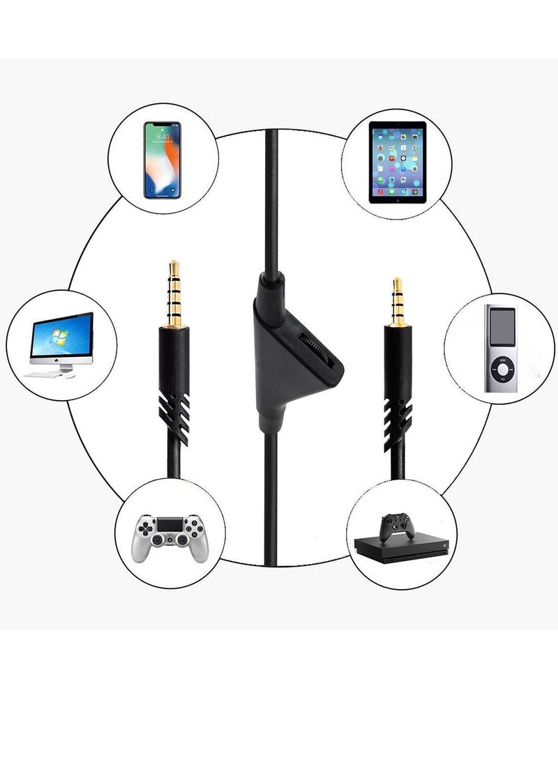 Y&D - Cable Adapter for Logitech Astro A10 Gaming Headset Replacement with Volume Control Also A40/ A40TR and Xbox One/ PS4 Controller Long 2.0 M - Image 1