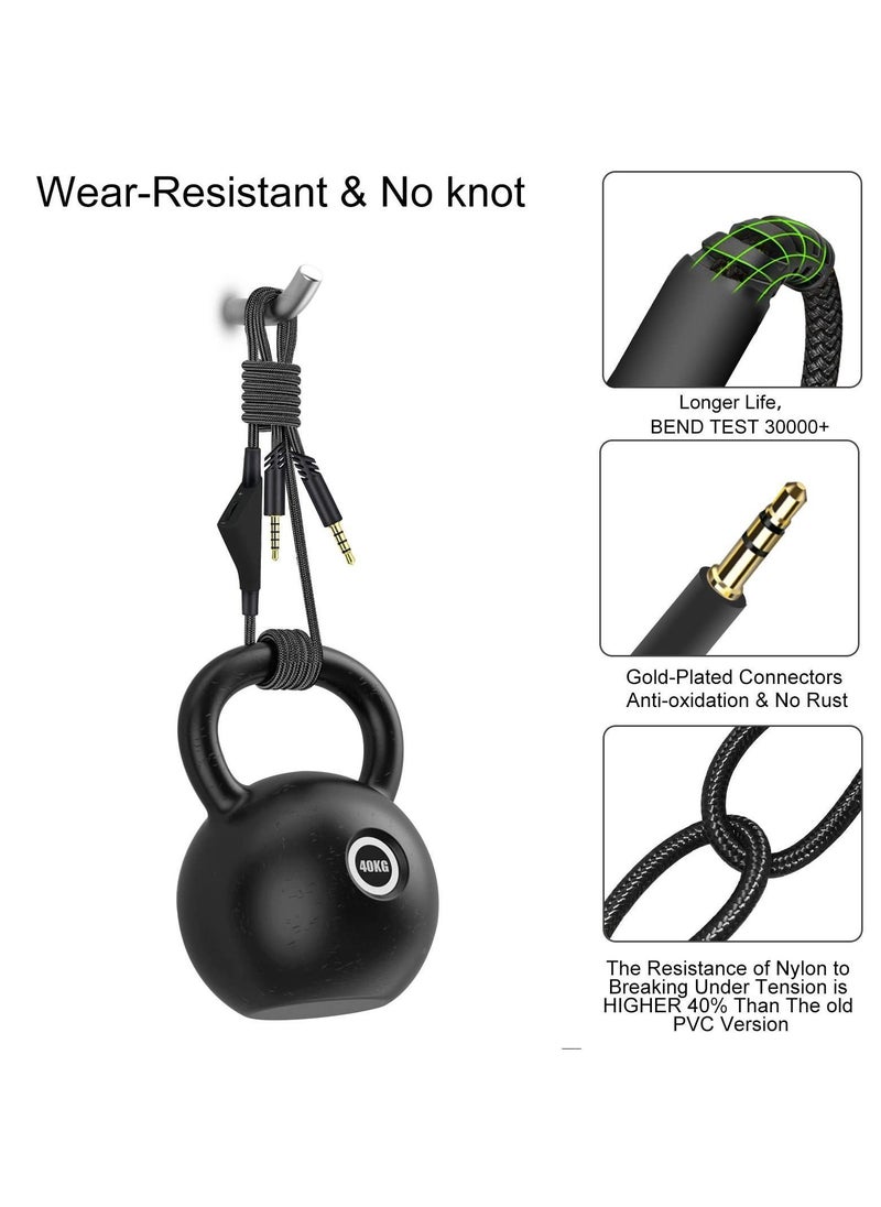 Y&D - Cable Adapter for Logitech Astro A10 Gaming Headset Replacement with Volume Control Also A40/ A40TR and Xbox One/ PS4 Controller Long 2.0 M - Image 1
