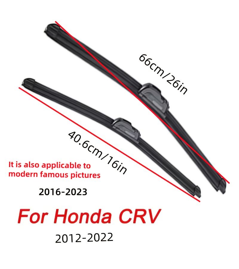 Front Wiper 26 and 16 Inches For Honda CR-V 2012-2022 Hyundai Sonata 6th Gen - Image 3