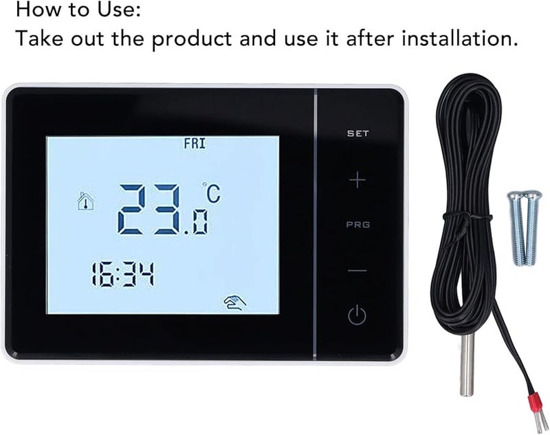 Digital Temperature Controller Thermostat Programmable Touch Screen LCD Display 16A 230V - Image 4