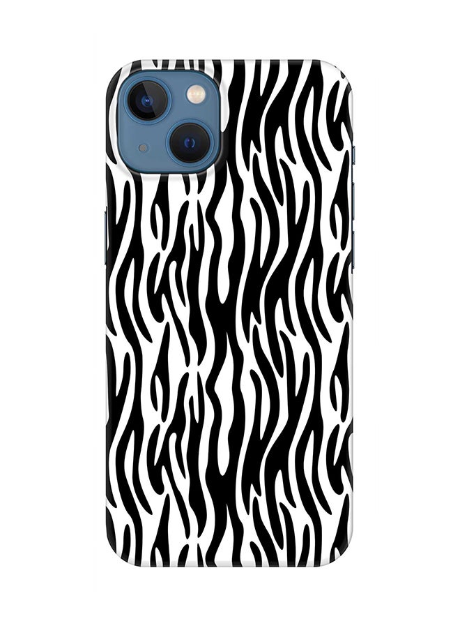 Stylizedd Case for Apple iPhone 14 Slim Snap Classic Series Mobile Cover Hard PC Shield Matte Finish Print - Zebra Stripes
