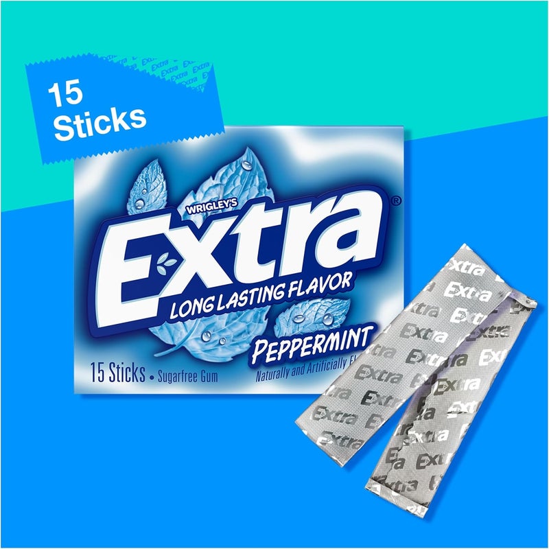 Extra Peppermint Sugarfree Gum - 150 Sticks - Image 4