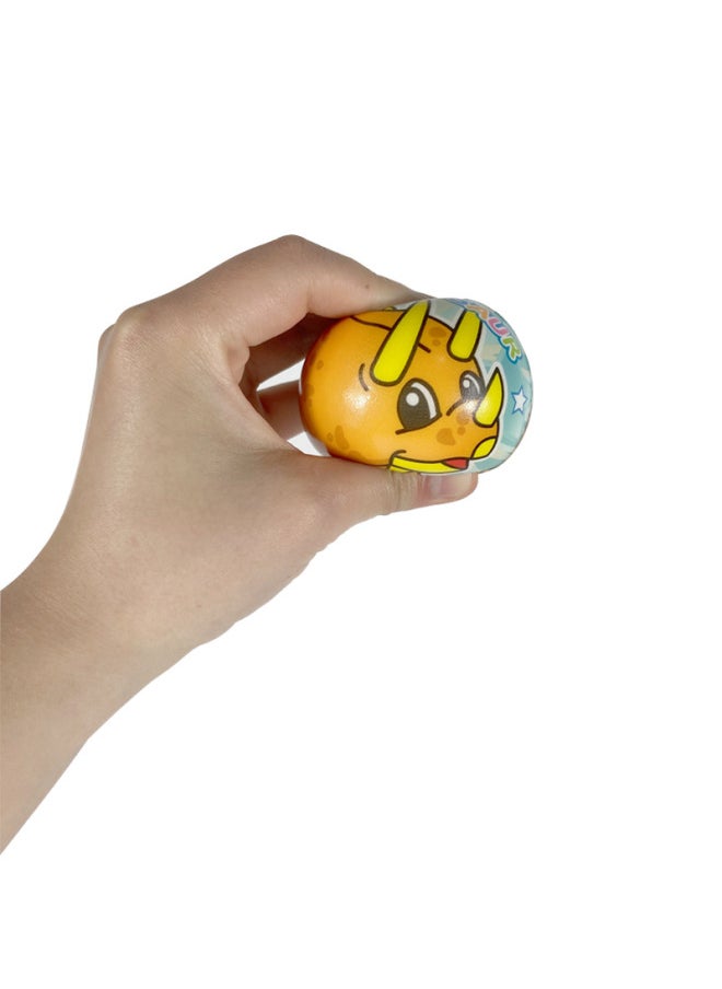 Generic - 6.3 Polyurethane PU Foam Children's Cartoon Dinosaur Sponge Ball Can Be Squeezed Decompression Vent Bouncing Toy Ball-Color:Insect - Image 1