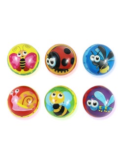 6.3 Polyurethane PU Foam Children's Cartoon Dinosaur Sponge Ball Can Be Squeezed Decompression Vent Bouncing Toy Ball-Color:Insect