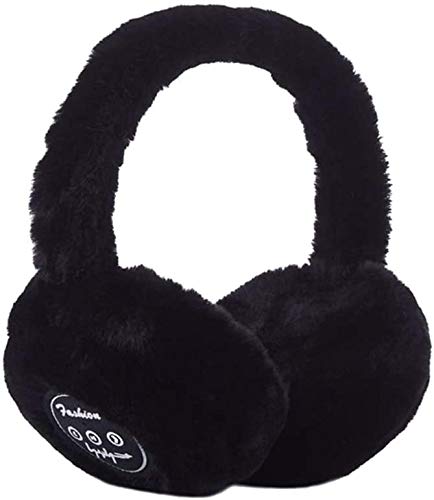 Malvina Winter Warm Faux Fur Unisex Earmuffs Warm Ear Protectors Earmuff (Black)-(Pack of 01) - Image 4