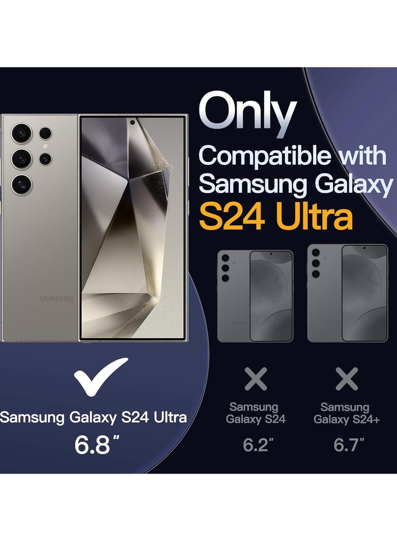 Samsung Galaxy S24 Ultra 5G Magnetic Case , Compatible with MagSafe, Shockproof Protective Phone Cover, Non-Yellowing Hard Clear PC Back (Clear)  - Image 4