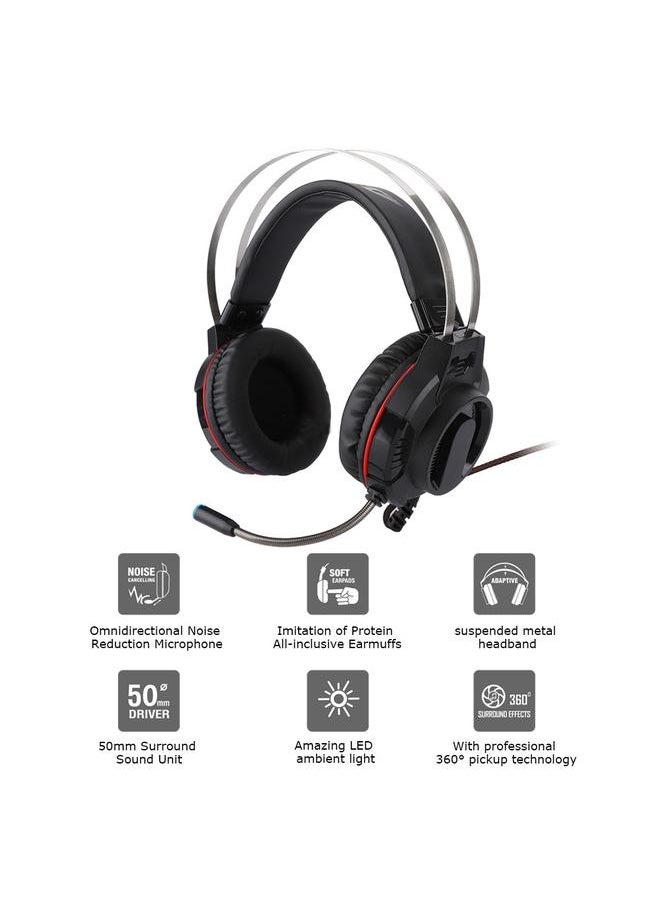 Ajazz AX260 3.5mm Stereo PC Competitive Gaming Headset E-sports Wired Headphone + Mic - pzsku/Z51B0DC55C74838D7E140Z/45/_/1726481833/b64bb09f-7f60-44ac-badb-62d89fffe07d