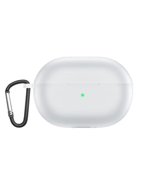 Silicone Cover Case for Huawei FreeBuds Pro 4 / Pro 3, Protective Case Cover with Carabiner