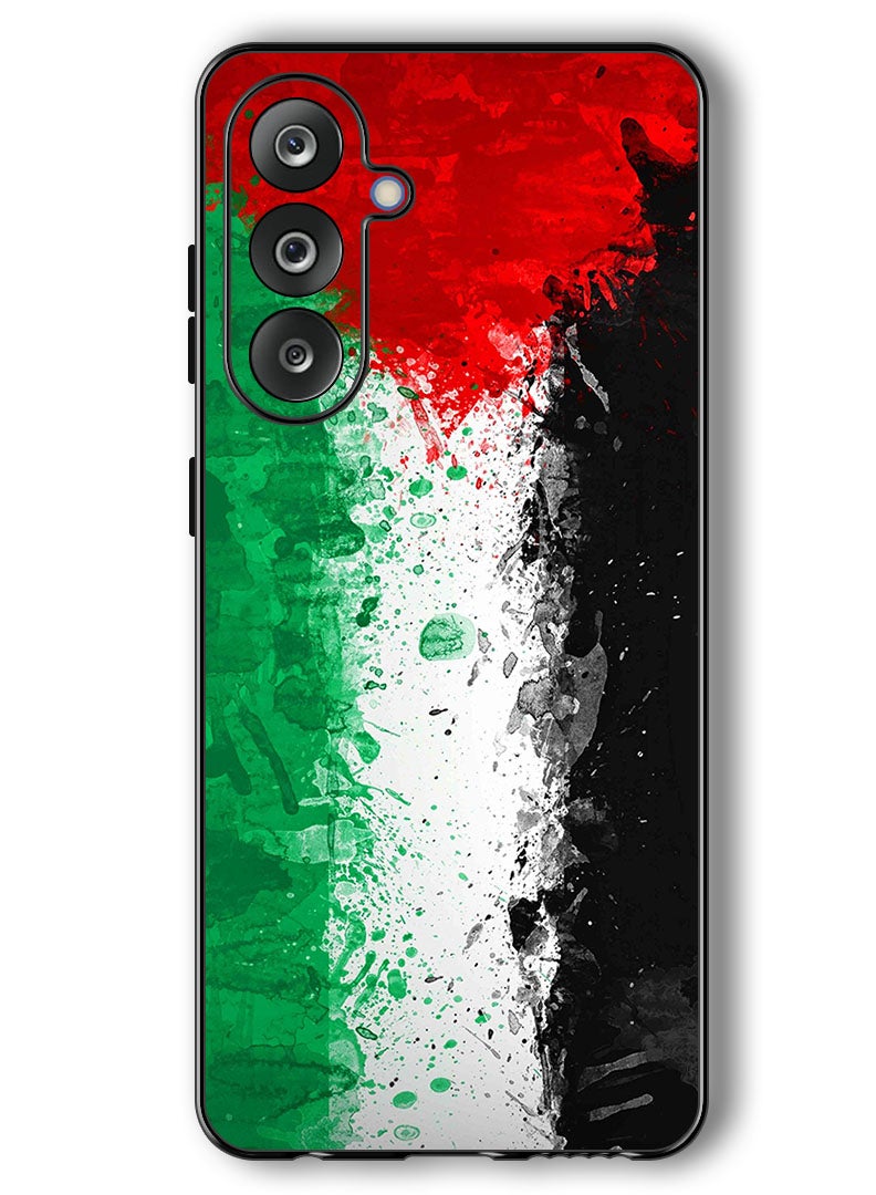 Theodor Case Compatible with Samsung Galaxy F36/ M36 6.7 Inch Protection Shockproof Bumper Cover Palestine Flag 1 - Image 1