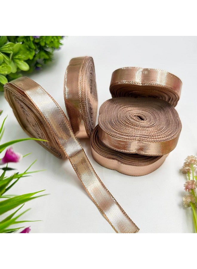 EmbroideryMaterial Gota Patti Laces and Borders for Saree, Dress, Piping, Dupatta, Kurta & Clothing Embellishment (110 Meter, 1.3CM), Rose Gold - Image 5