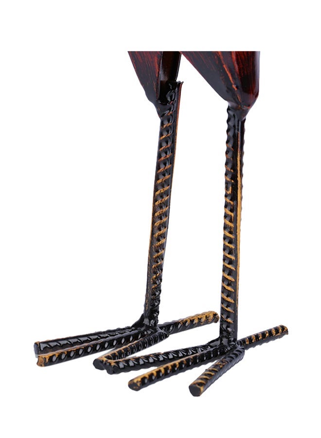 NIBEMINENT Decorative Hen Sculpture Red/Gold - Image 5