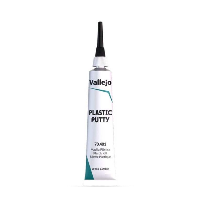 Vallejo - Plastic Putty 20 ml (0.67 fl.oz.) | White, Opaque, Consistent Finish - Image 1