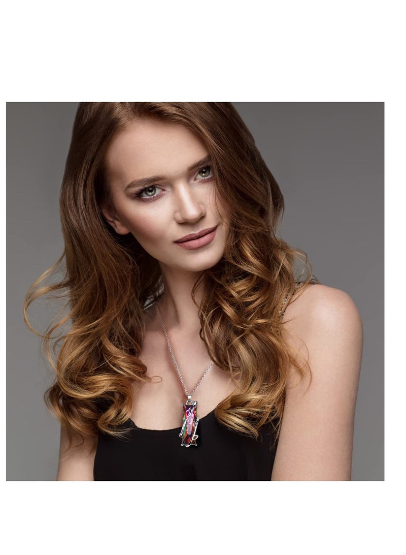 SOLARAE Vintage Crystal Pendant Necklaces for Women Girls Chakra Healing Carnelian Necklace Bohemian Retro Sunflower Necklace Sun and Moon Pendants - Image 3