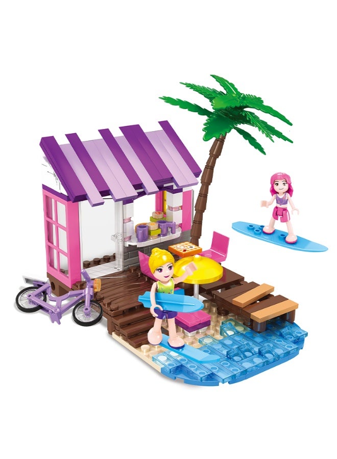 COGO Block Building Game - Beach Scene for Girls - 228 Pieces - Image 1