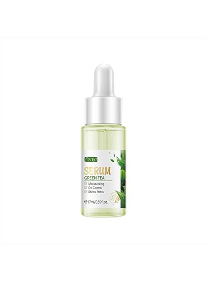 AKARY Green Tea Face Serum Moisturizing & Hyaluronic Acid Oil Control Skin Soothing Skincare Shrink Pores Serum, Natural Facial Serum for Skin Care Breakout Pimple Cutin Repair - Image 1