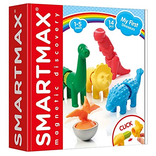 SmartMax My First Dinosaurs STEM Magnetic Discovery Building Set with Soft Animals for Ages 1-5 - Image 3
