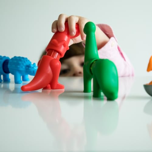 SmartMax My First Dinosaurs STEM Magnetic Discovery Building Set with Soft Animals for Ages 1-5 - Image 2