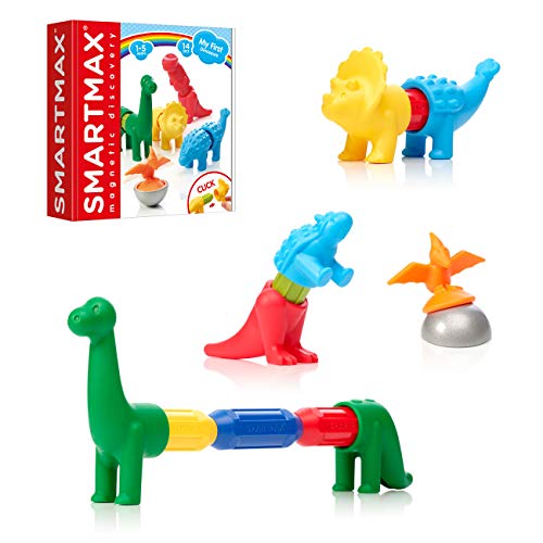 SmartMax My First Dinosaurs STEM Magnetic Discovery Building Set with Soft Animals for Ages 1-5 - Image 1
