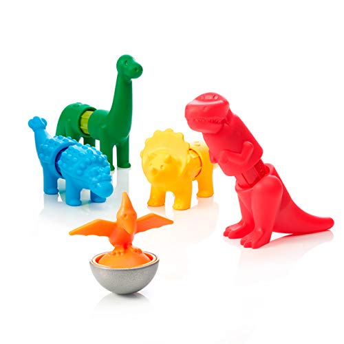 SmartMax My First Dinosaurs STEM Magnetic Discovery Building Set with Soft Animals for Ages 1-5 - Image 4