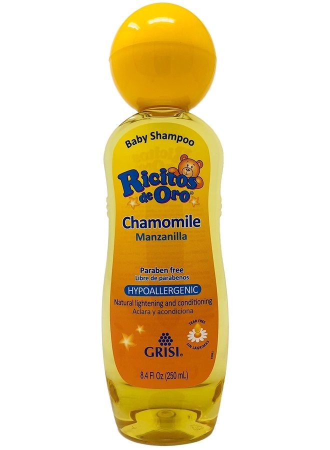 Ricitos de Oro شامبو الأطفال بالبابونج، شامبو للأطفال خالي من الحساسية وخالي من الدموع مع مستخلص البابونج؛ 8.4 أونصة سائلة - Image 1