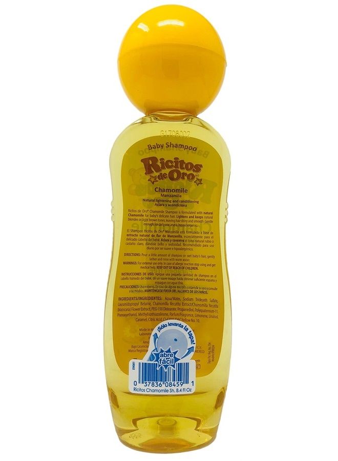 Ricitos de Oro شامبو الأطفال بالبابونج، شامبو للأطفال خالي من الحساسية وخالي من الدموع مع مستخلص البابونج؛ 8.4 أونصة سائلة - Image 4