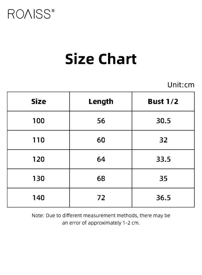 roaiss Girls Summer Tulle Dress, Sleeveless Round Neck Dress, Princess Dress with Exquisite Embroidery, Elegant Chic Frock for Girls, Suitable for Daily Wear, Vacations, Birthday Parties or Any Occasion - Image 5