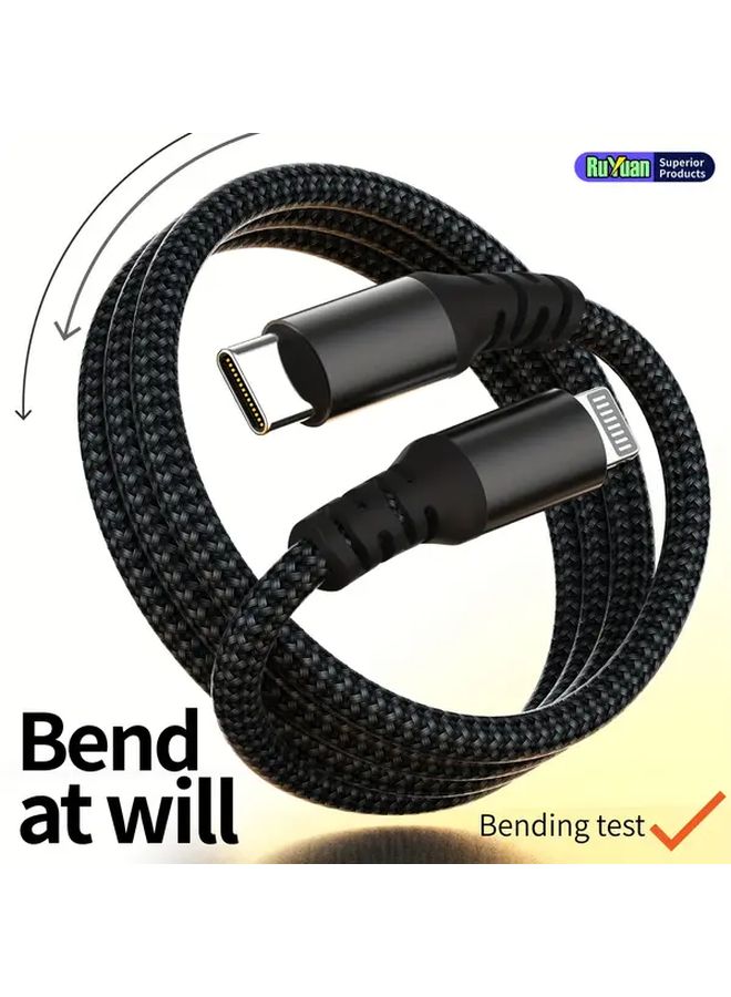 MFI Certified USB C to Lightning Fast Charging Cable 10ft for iPhone 14 13 12 Pro Max and iPad - Image 2