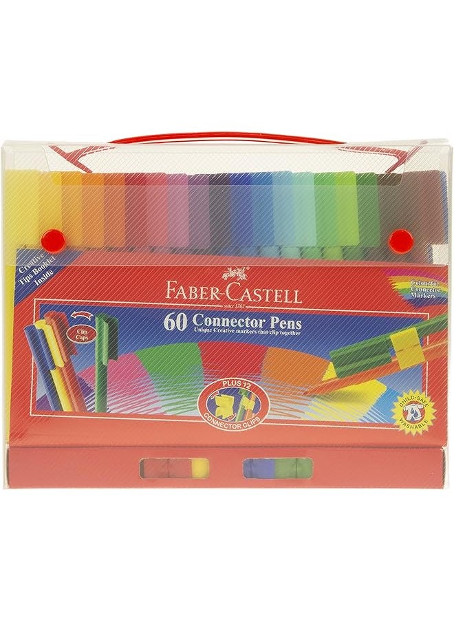 FABER-CASTELL - Connector Pens 60 Piece Gift Set Multicolor - Image 1